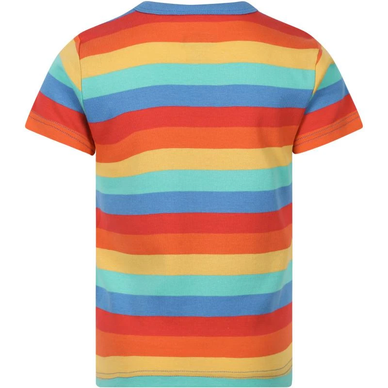 Frugi Organic cotton colorful striped t shirt 2