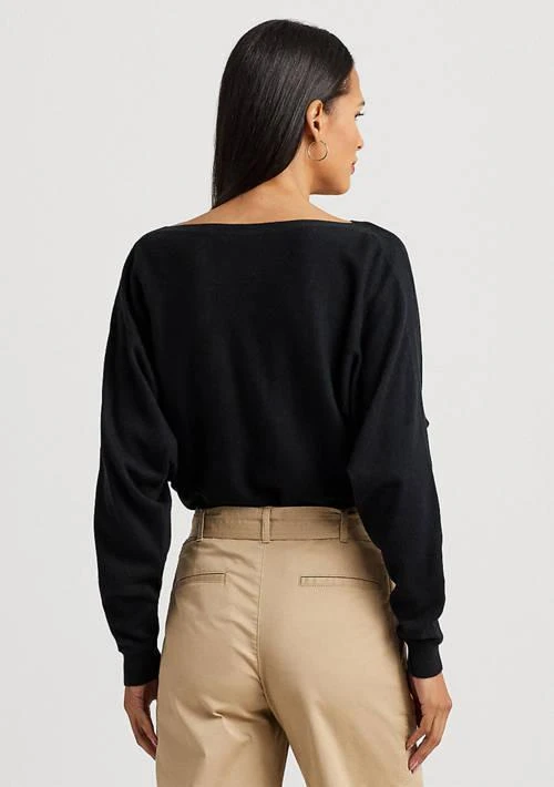 Ralph Lauren Ralph Lauren Petite Cotton Blend Dolman Sleeve Sweater 2