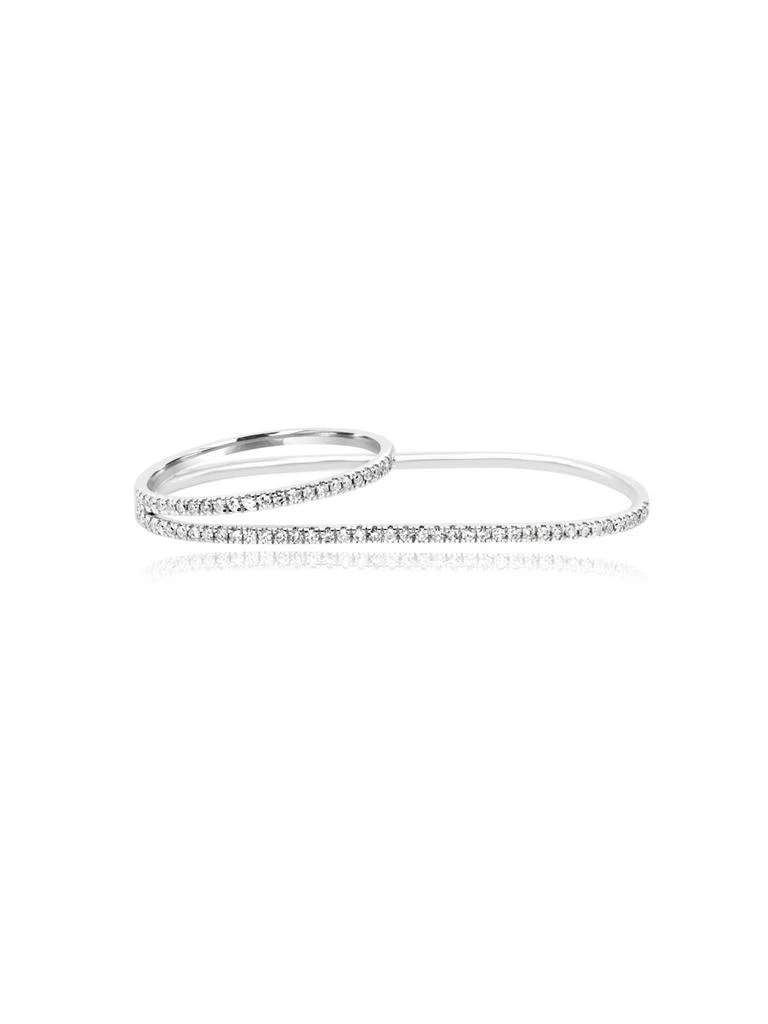 Mozafarian Dual diamond band ring. 1
