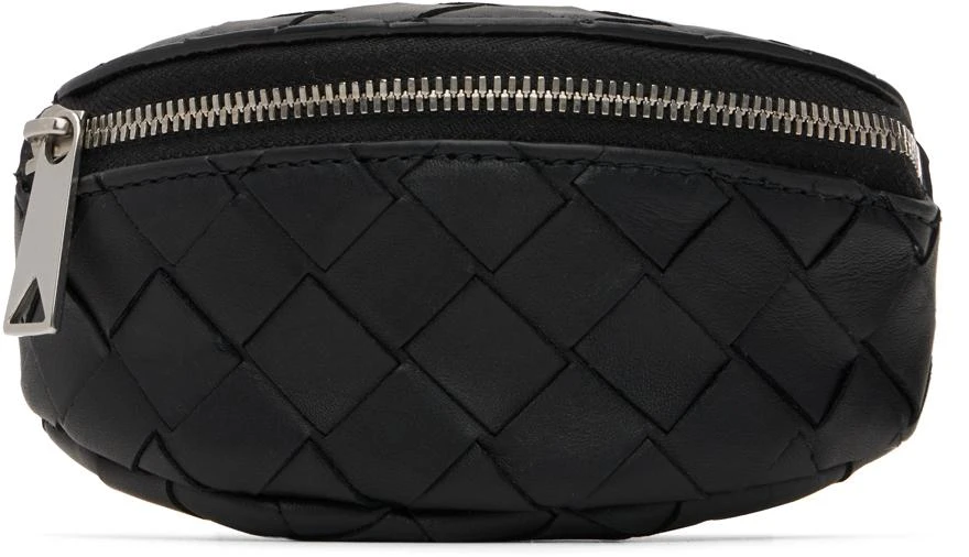 Bottega Veneta Black Intrecciato Wrist Pouch