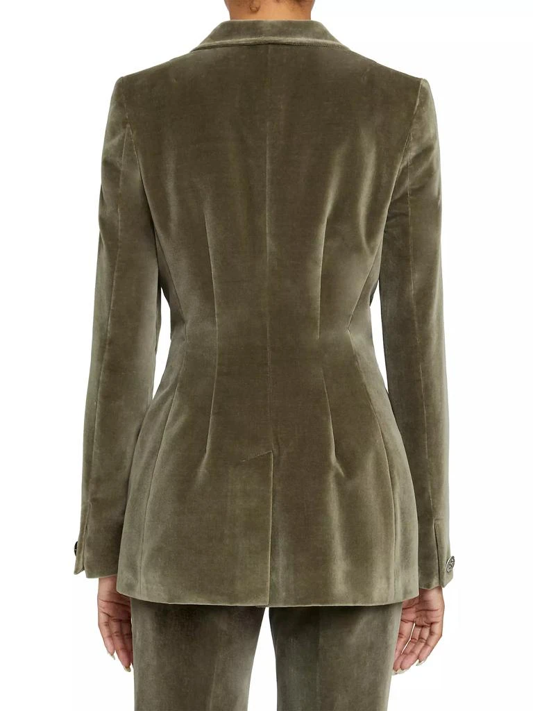 Santorelli Velvet Double-Breasted Blazer 5