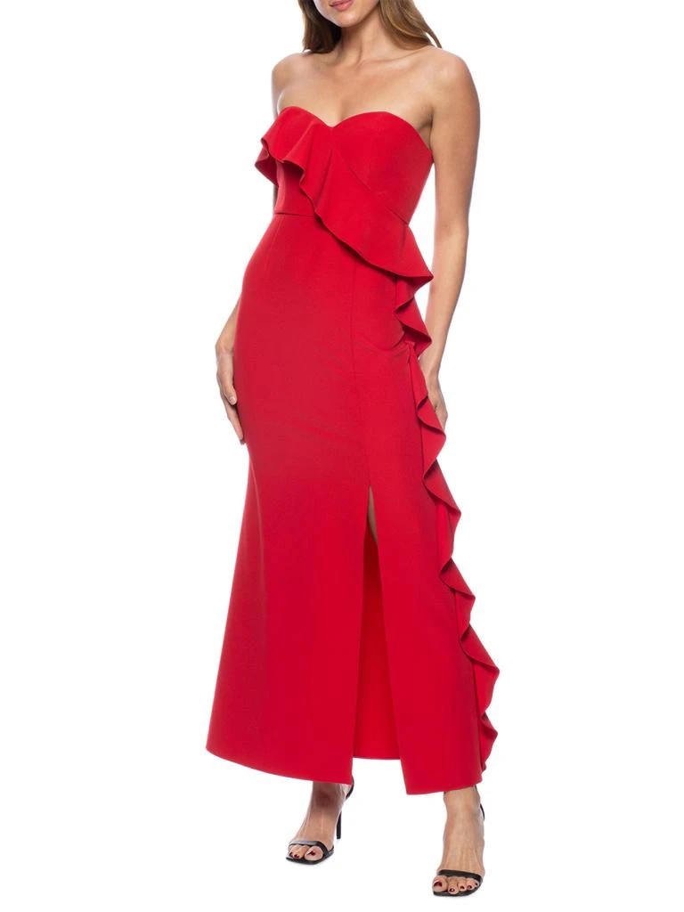 Ruffle Slit Maxi Dress  On Sale Now with Up to 58% Off | Discover  Exclusive Deals & Savings at BeyondStyle  Authentic MARINA dresses|women's|women's  apparel|Women's|a-line with Limited-Time Discounts, Free Shipping, and