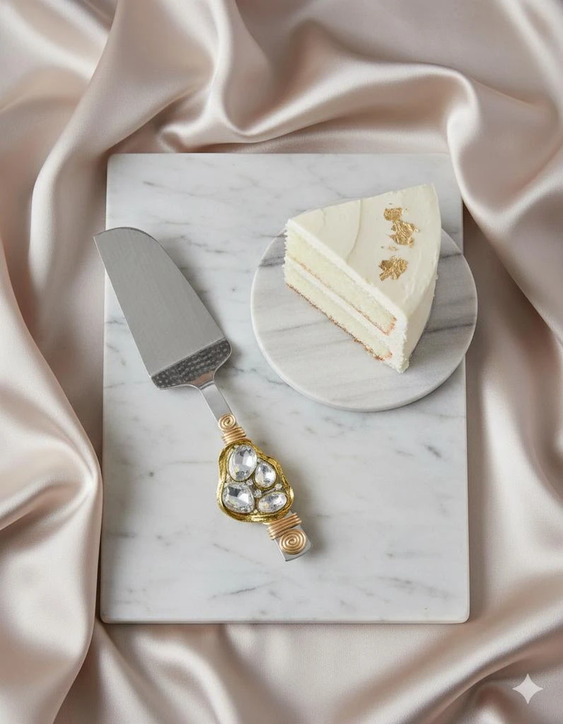 Tiramisu Cumulus Crystal Cake Server Set