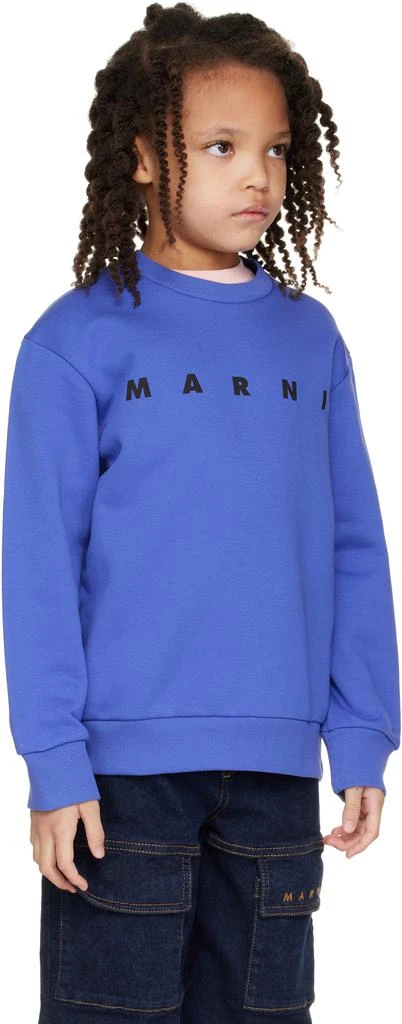 Marni Kids Blue Cotton Sweatshirt 2