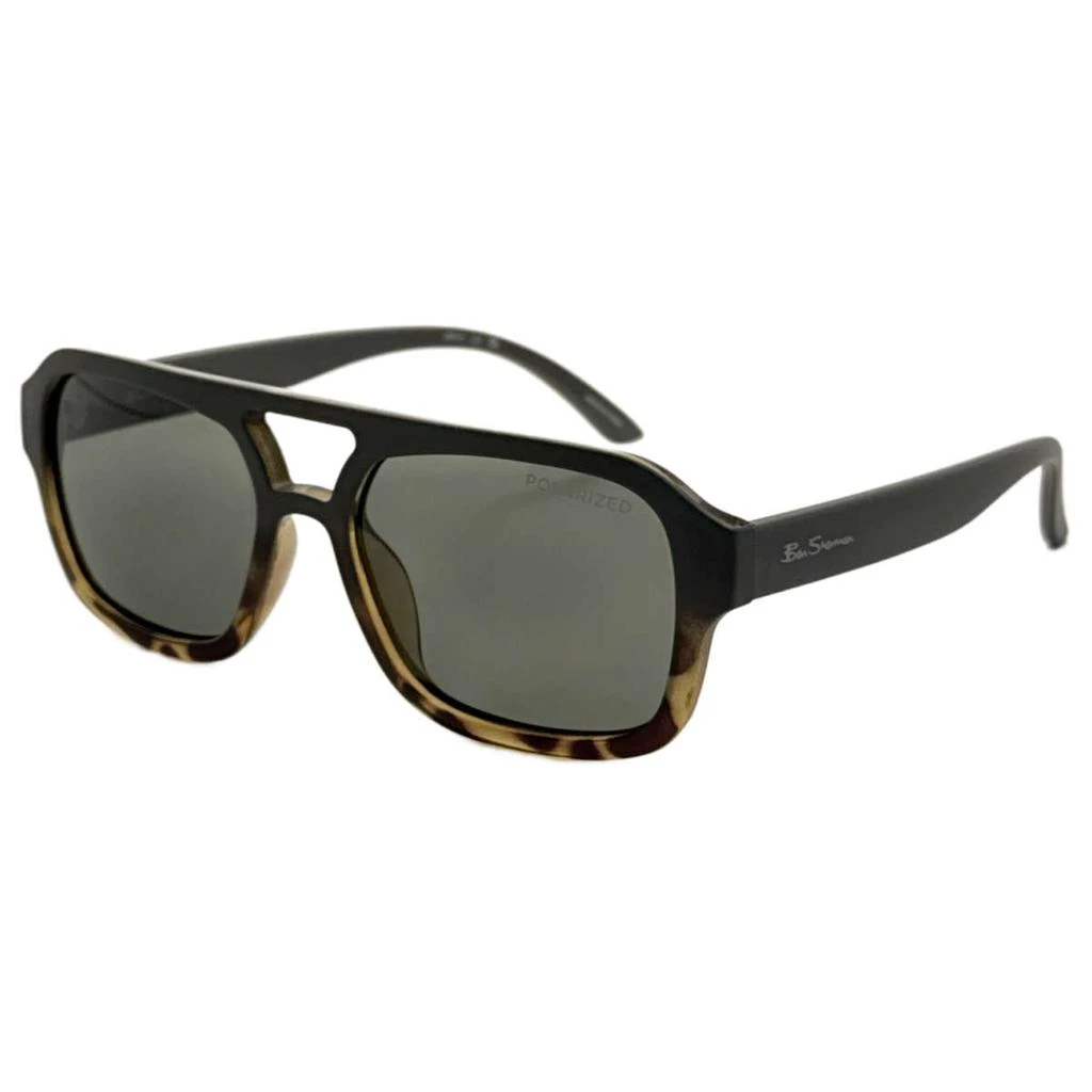 Ben Sherman Ben Sherman Men's Green Square Polarized Sunglasses 1