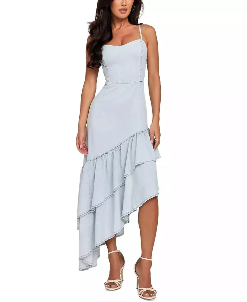white christmas dresses Strapless Pleated Mini Dress main image 0