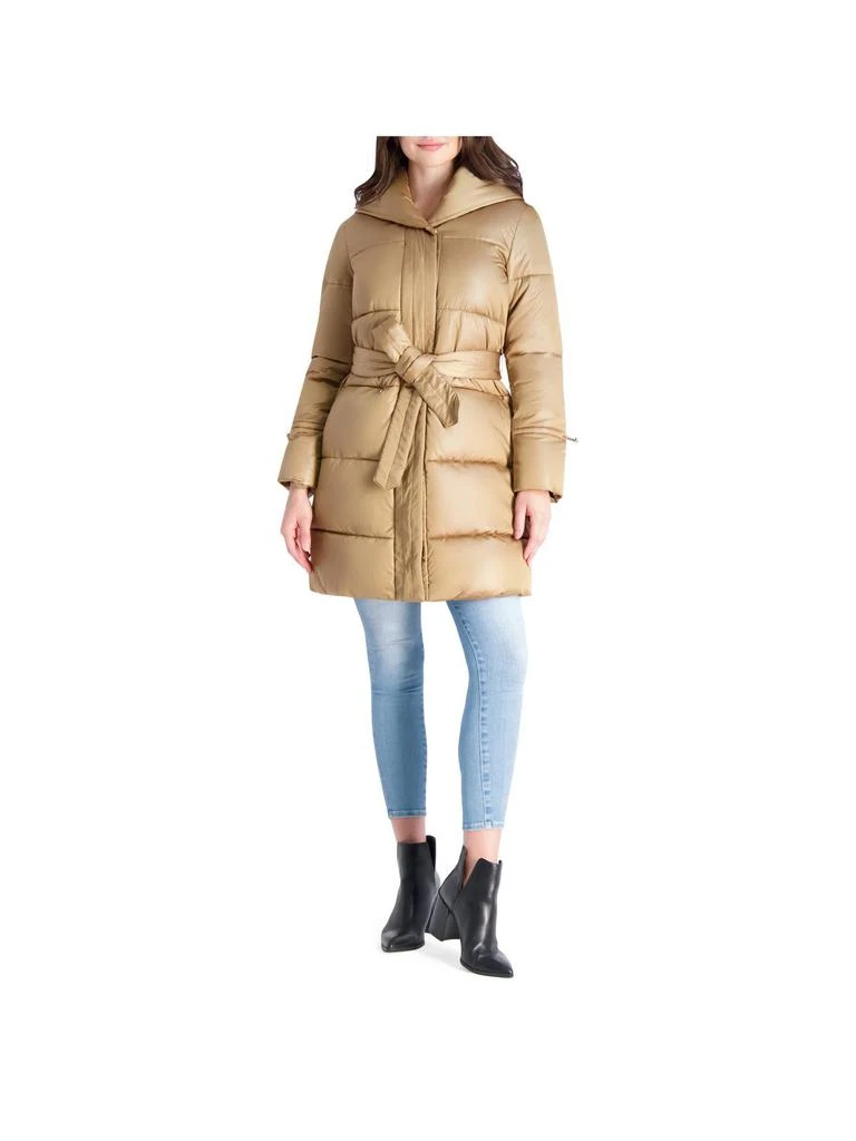 Via Spiga Womens Quilted Mid Length Puffer Jacket 1