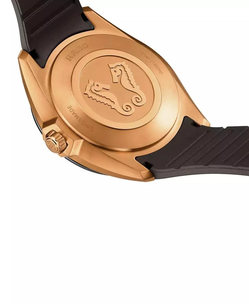 Rado Men's Swiss HyperChrome Brown Rubber Strap Watch 42mm 3