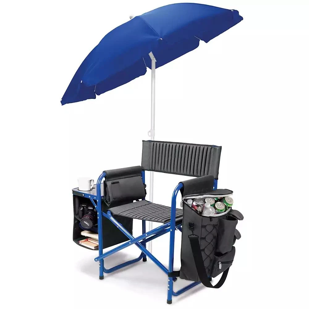 ONIVA by Picnic Time Blue Fusion Backpack Chair with Cooler 4
