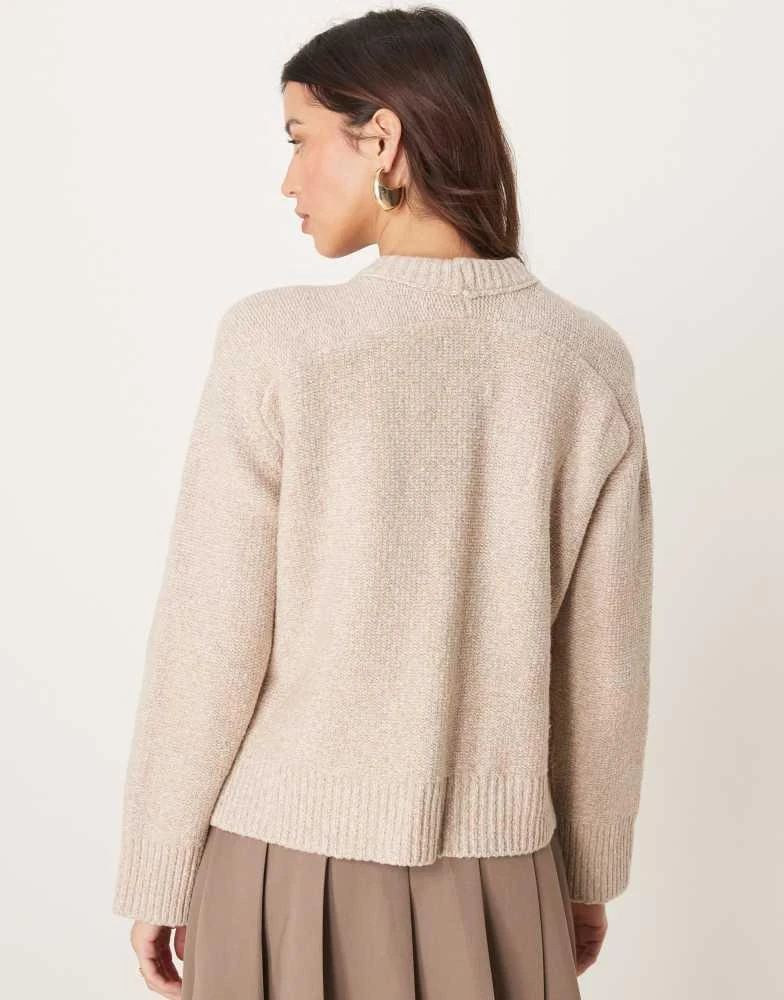 Abercrombie & Fitch Abercrombie & Fitch knitted jumper in taupe 4