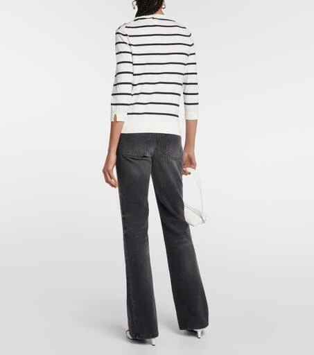 Jardin des Orangers Striped cotton and cashmere cardigan 3