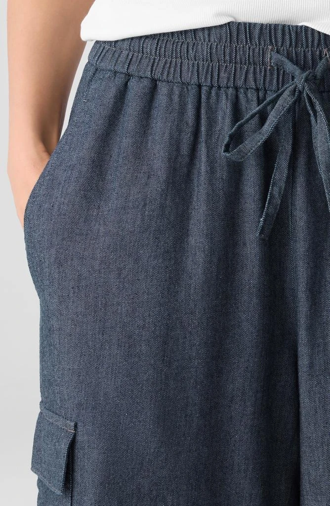 Eileen Fisher Straight Leg Organic Cotton Cargo Pants 3