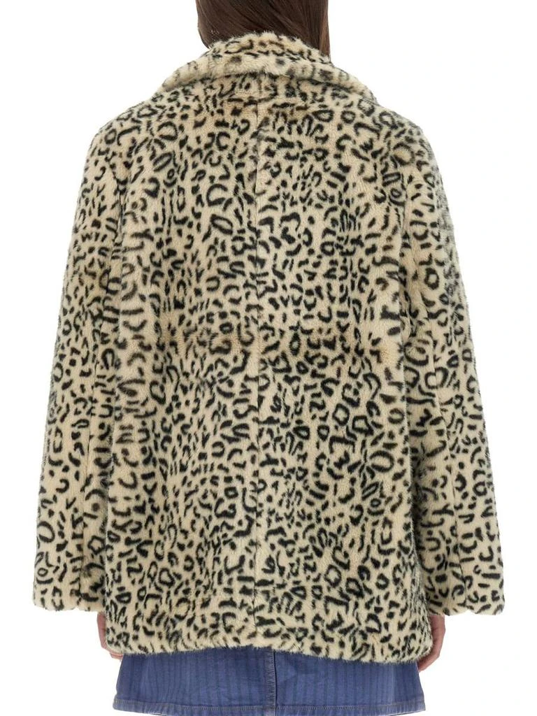 Ganni Ganni Leopard Faux Fur Jacket 3