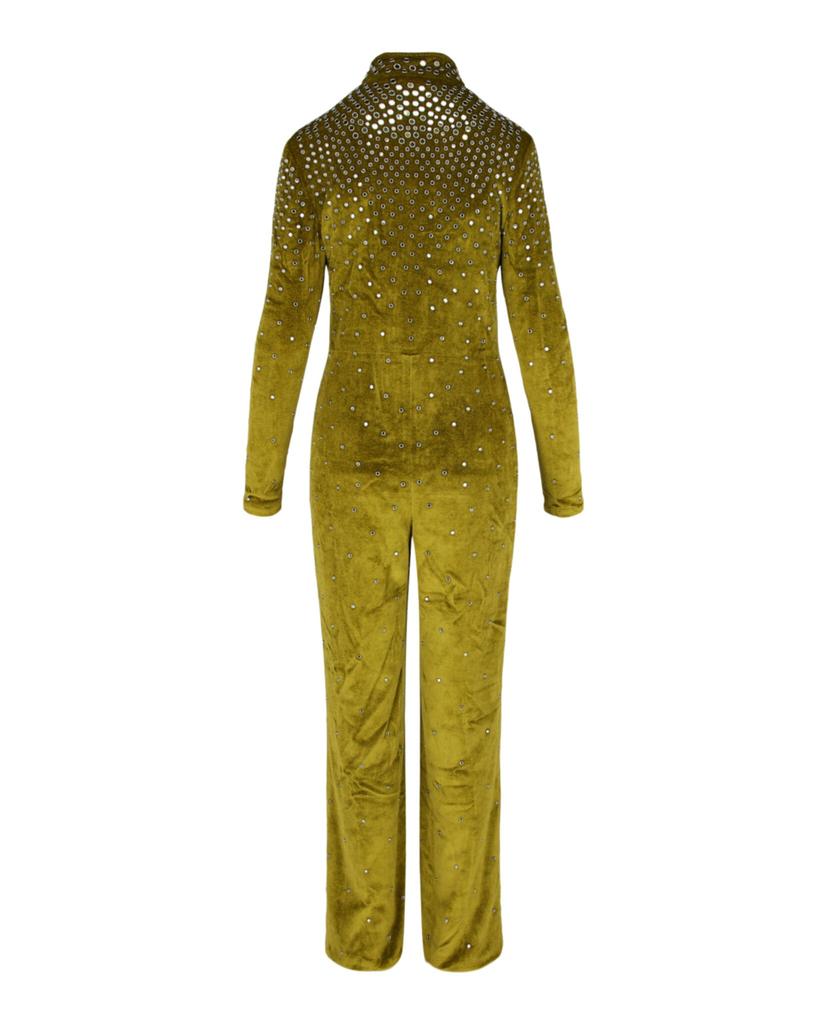 Bottega Veneta Eyelet Velvet Jumpsuit