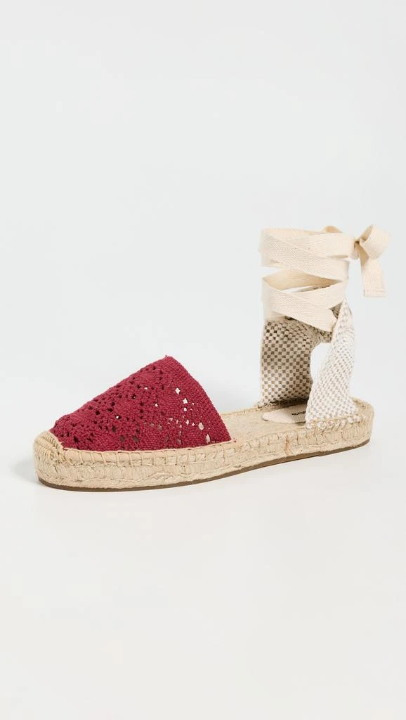 Soludos The Lauren Lace Up Crochet Espadrilles 1