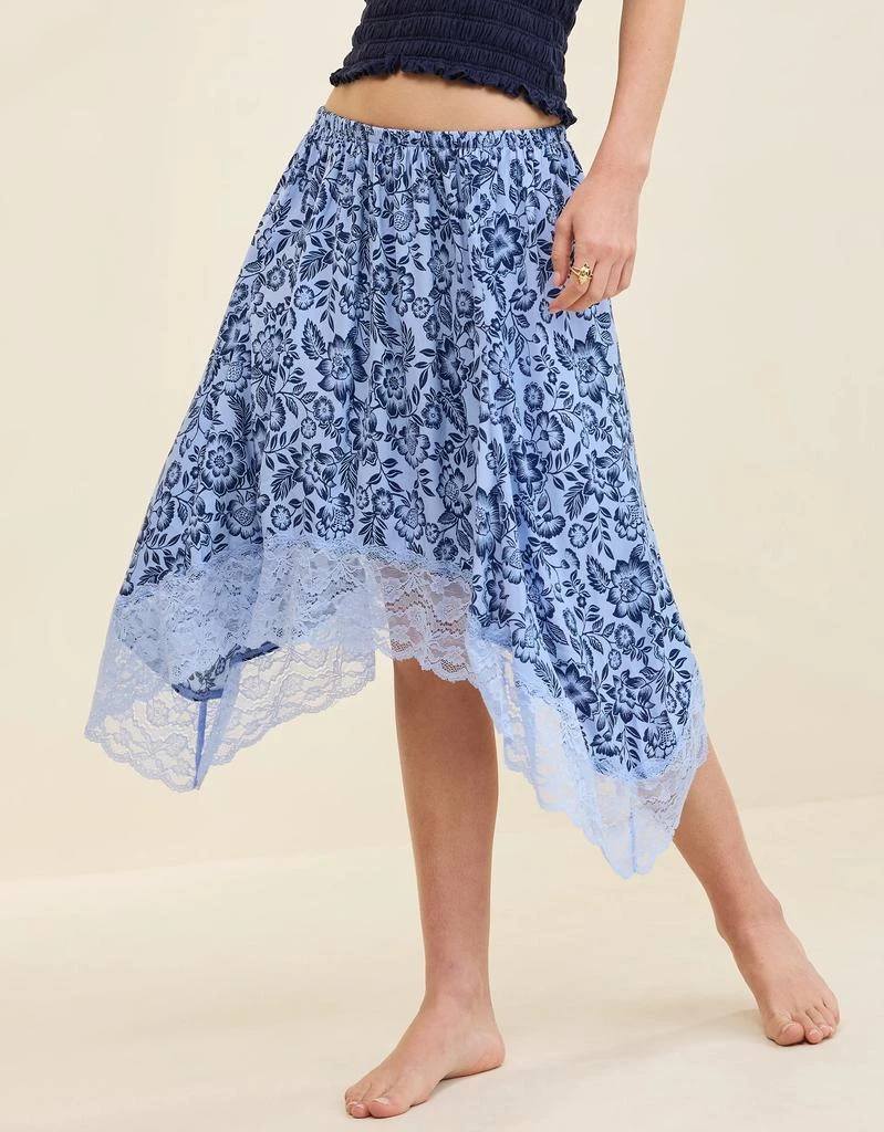 Aerie Aerie Handkerchief Midi Skirt 1