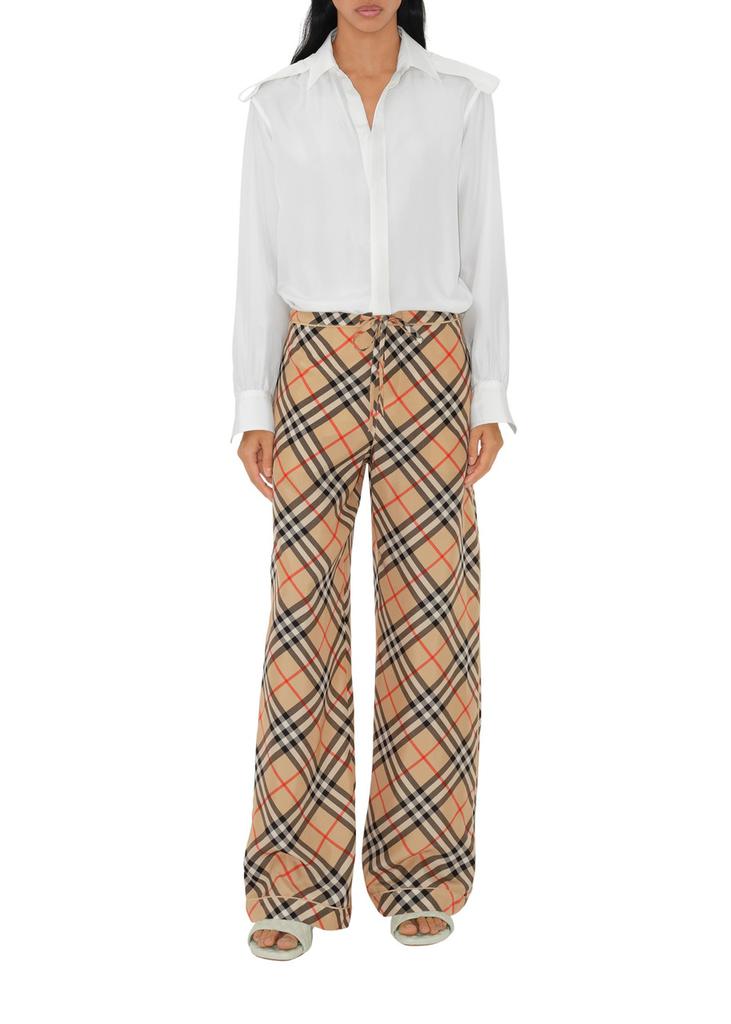 Burberry Check silk pyjama trousers