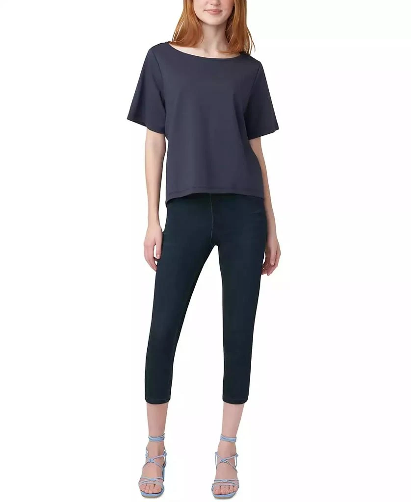 Hue Women's Mid-Rise Pull-On Denim Capri Leggings 14