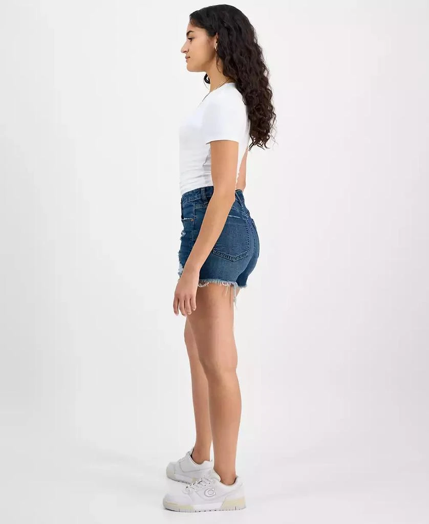 Indigo Rein Juniors' Frayed-Hem Destructed Shorts 2