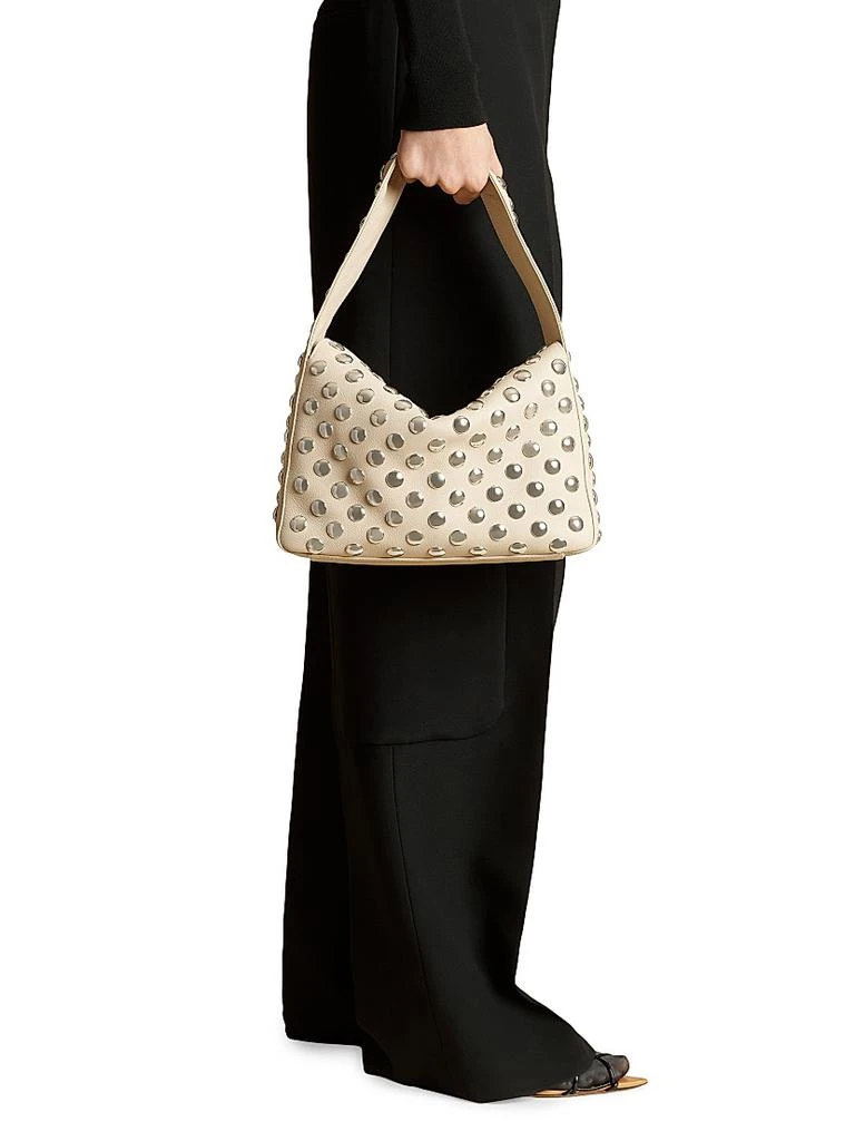 Khaite Elena Studded Leather Shoulder Bag 2