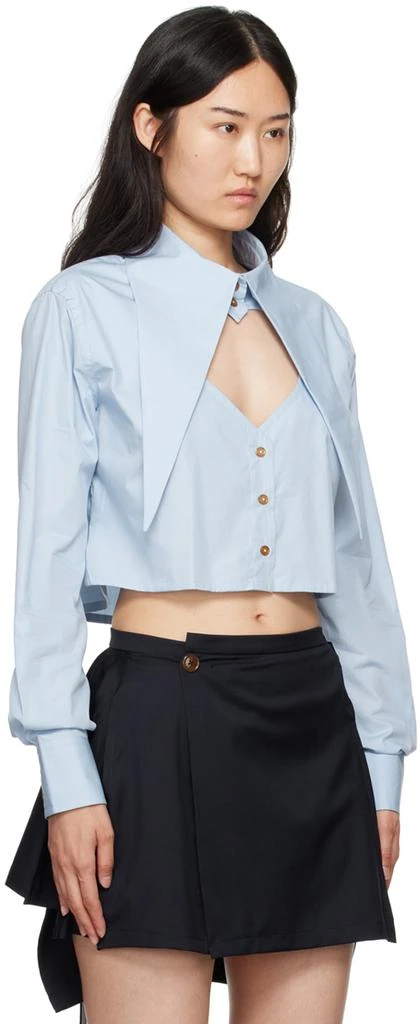 Vivienne Westwood Blue Cut-Off Heart Shirt 2