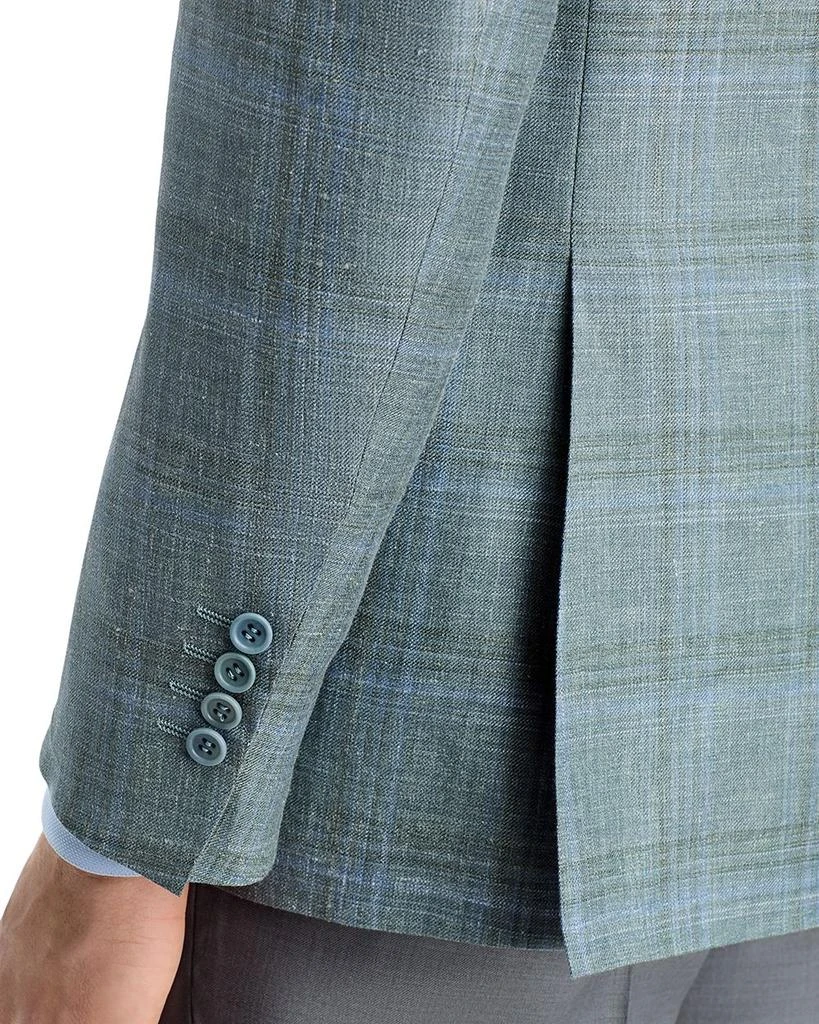 Canali Siena Wool, Silk & Linen Plaid Classic Fit Sport Coat 7