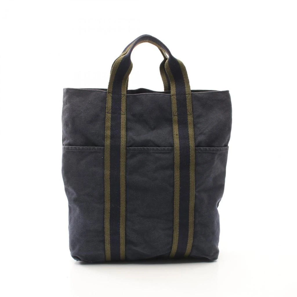 Hermes Navy Canvas Tote Bag (Pre-Owned) 1
