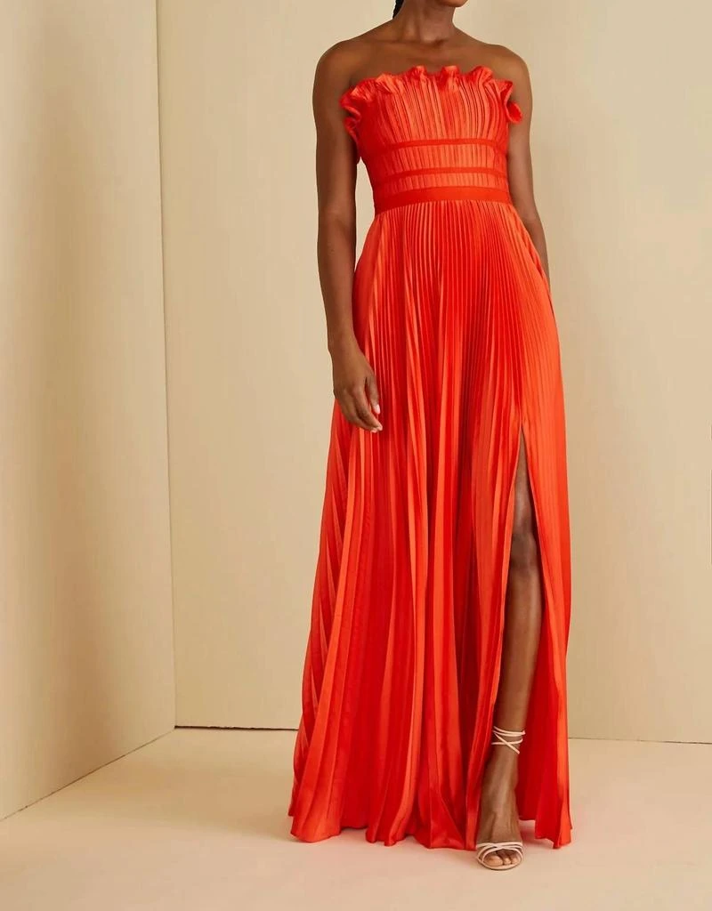 AMUR Amur - Losey Ruffle Neck Gown
