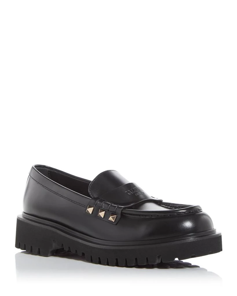 Valentino Women's Rockstud Lug Sole Loafers 1