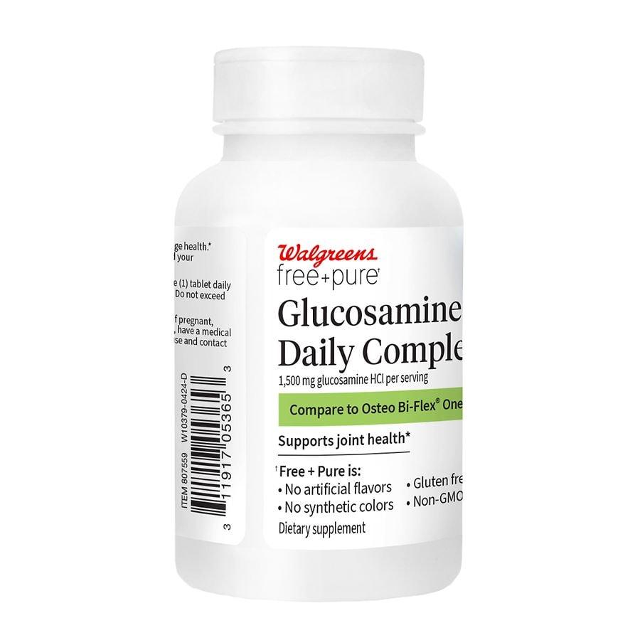 Walgreens Free & Pure Glucosamine Daily Complex +D Tablets
