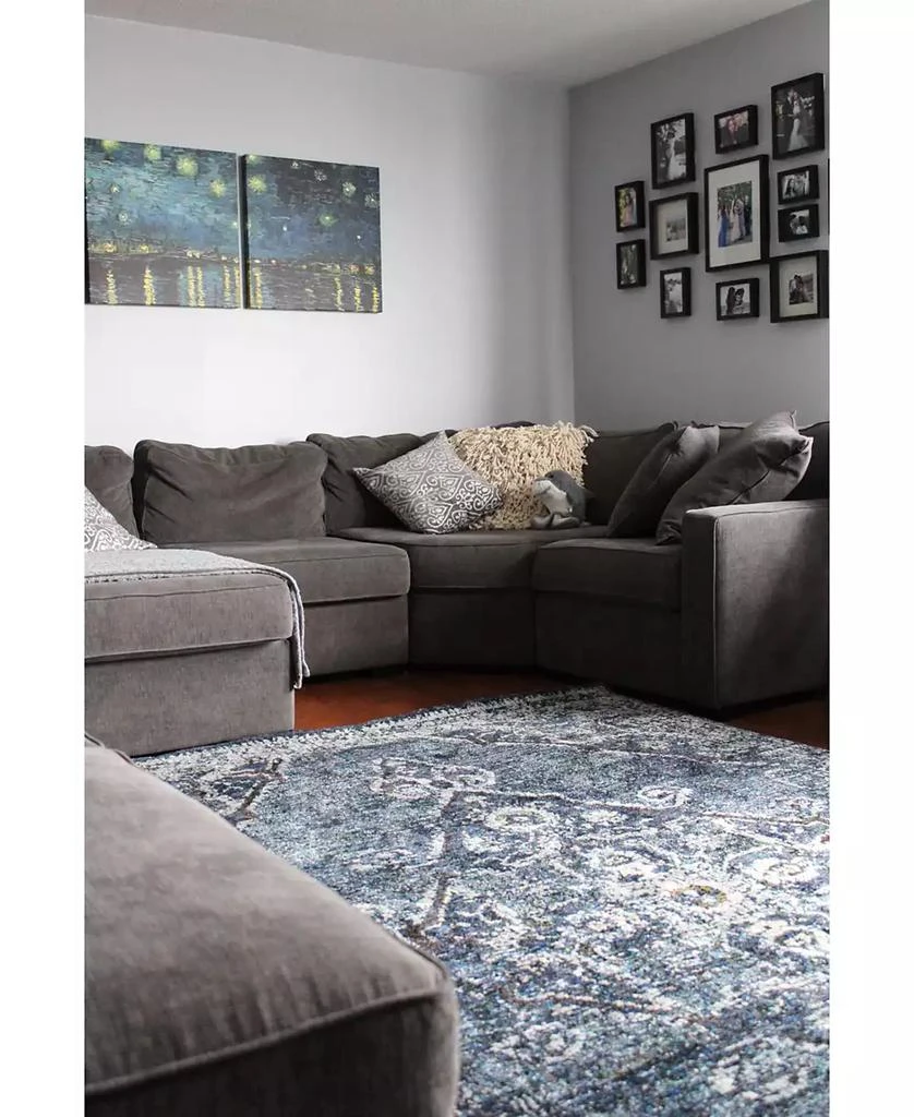 Oriental Weavers Andorra Charlemagne 2'3" x 8' Runner Rug 4