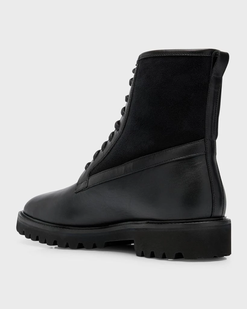 Aquatalia Men's Gitano Weatherproof Leather and Suede Lace-Up Boots 3