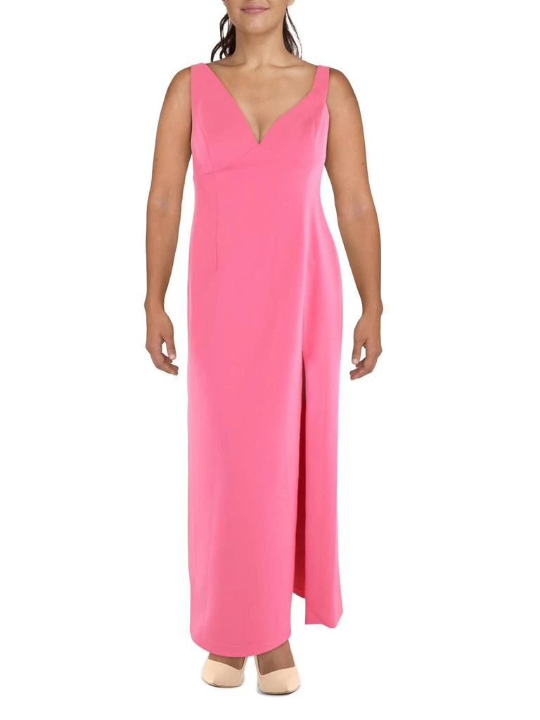 BCBG Womens Knit One Shoulder Evening Dress 1