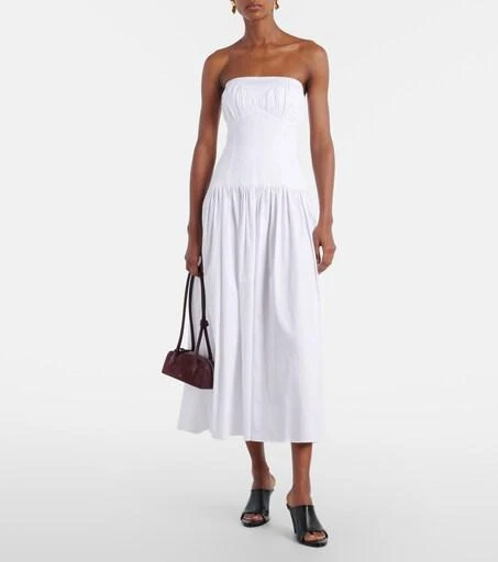 Lauryn strapless cotton-blend midi dress  On Sale Now with Up to 20% Off |  Discover Exclusive Deals & Savings at BeyondStyle  Authentic Tove tove| dresses|women|summer|e|designers|w|n|o|m|clothing with Limited-Time  Discounts, Free Shipping, and