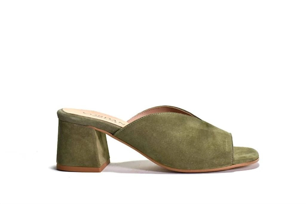 CORDANI Women's Pollie Slip On Suede Mule Sandal In Ivy Suede 1