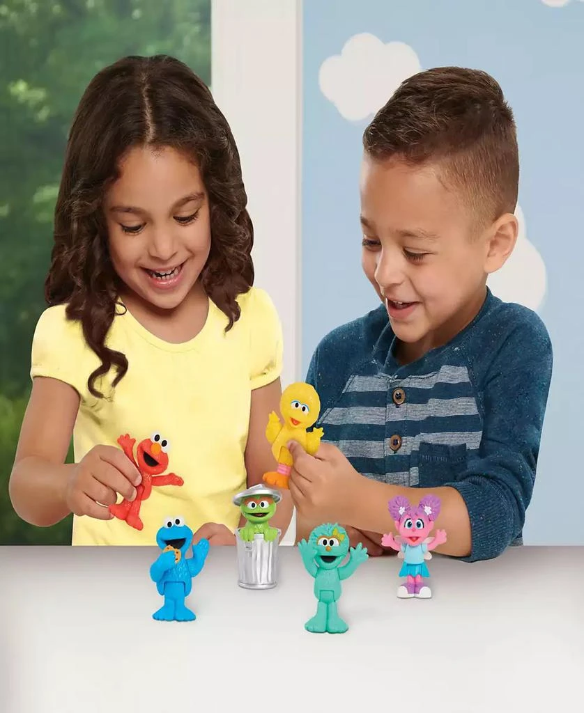 Sesame Street Neighborhood Friends, 6-piece Poseable Figurines 6