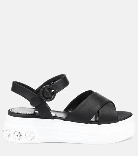 Miu Miu Embellished platform sandals 4