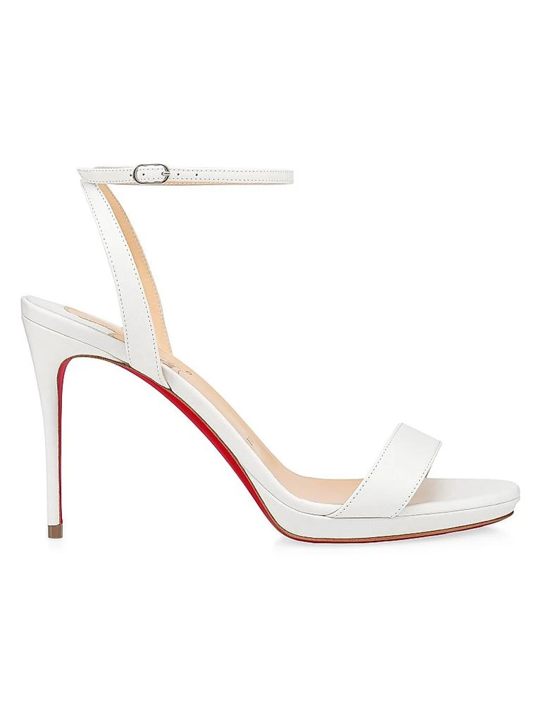 Christian Louboutin Loubi Queen 100MM Leather Sandals 1