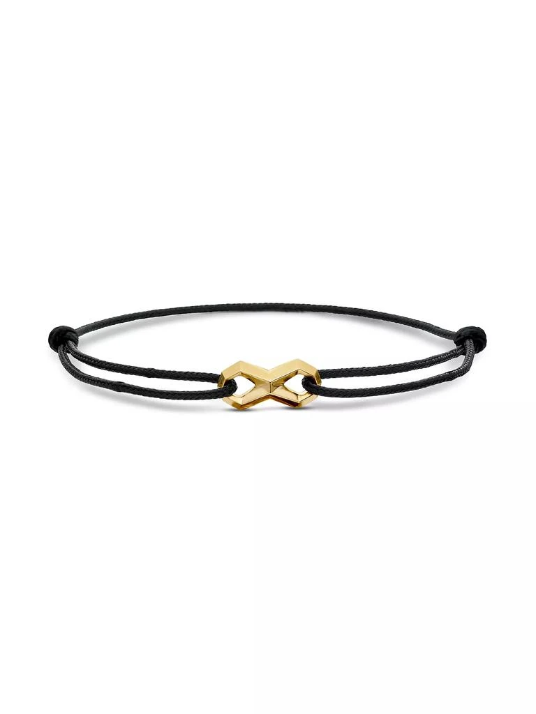 David Yurman Infinity Link Cord Bracelet in Black Nylon 1