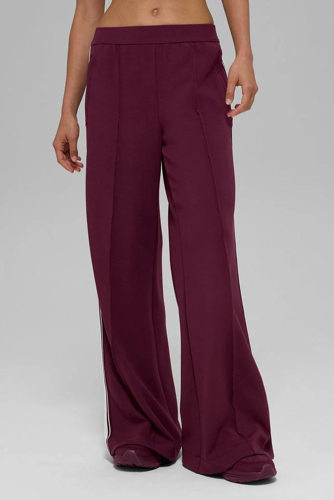 Alo Track Star Wide Leg Pant (Regular) - Burgundy 4