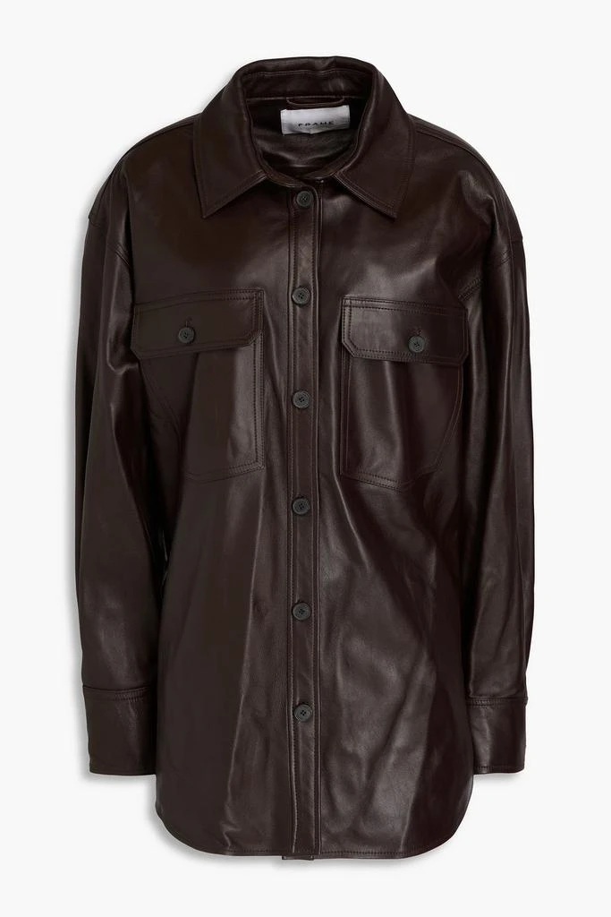 FRAME Oversized leather shirt 1