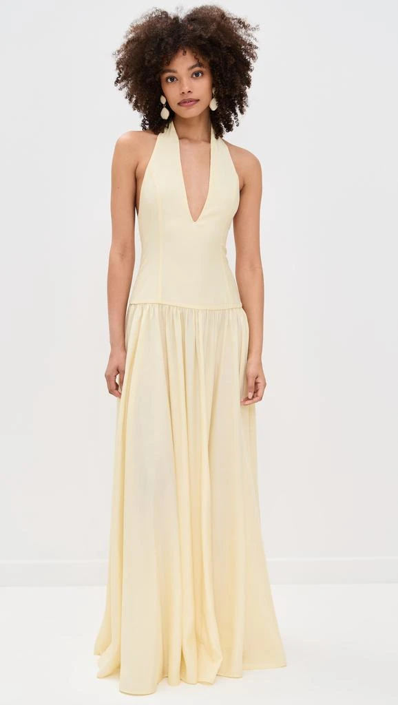 chinese dress ladies Shani Shemer Women's Astrid Maxi Dress, Butter, M at Amazon Women's  Clothing store