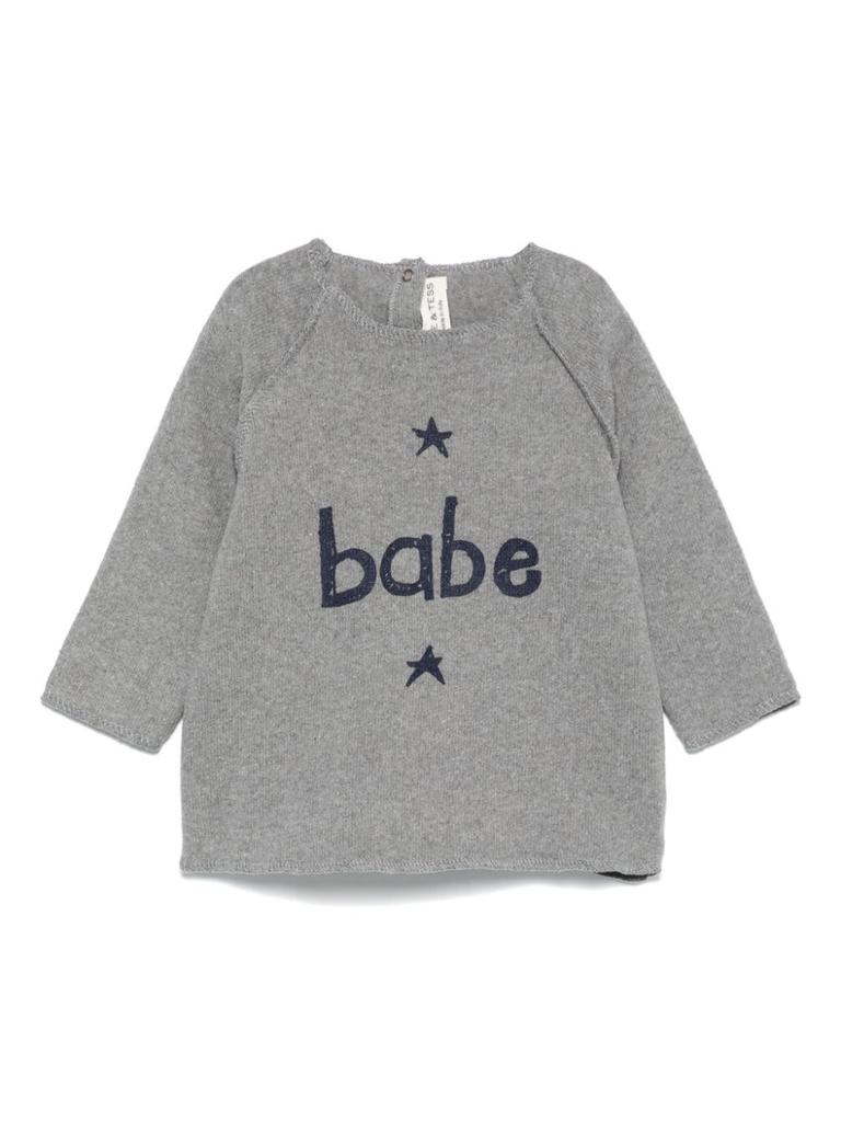 BABE & TESS Gray Sweater Baby Unisex