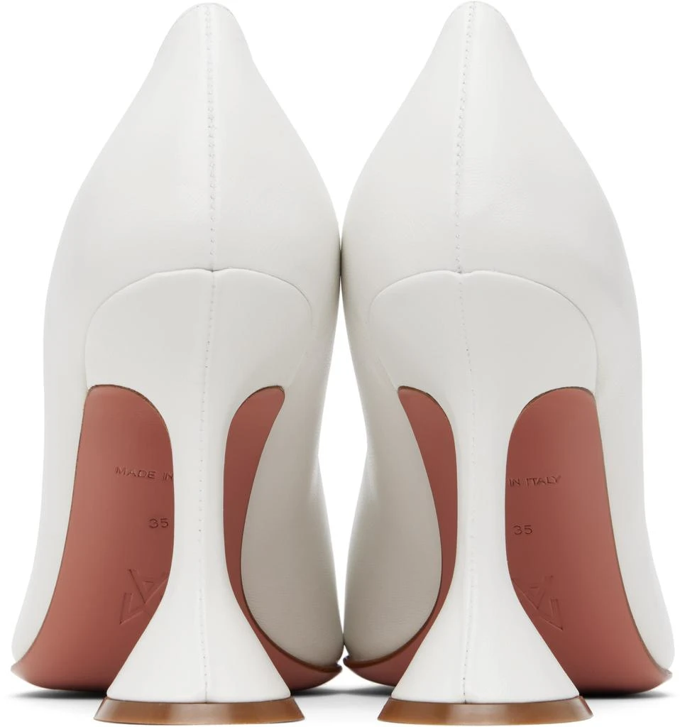Amina Muaddi White Ami Pump Heels 2