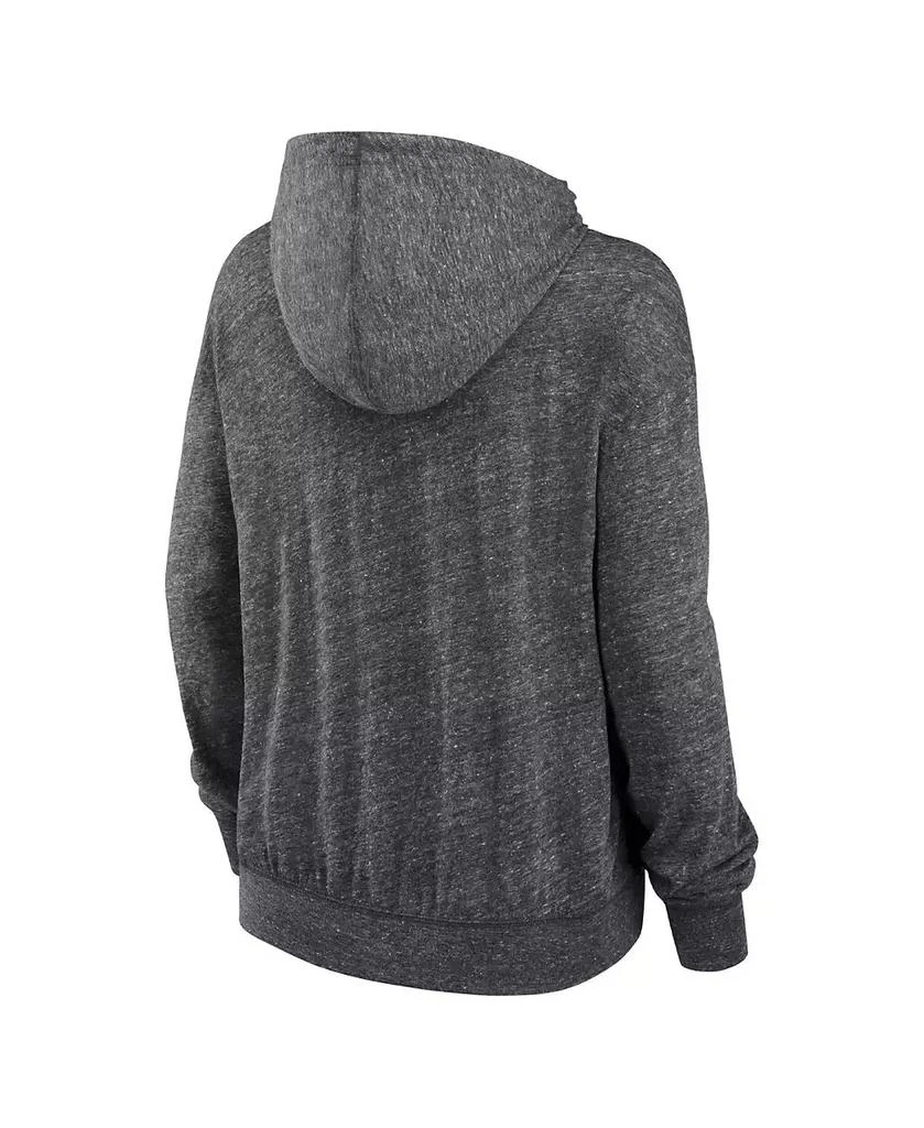 NIKE Women's Heather Charcoal Seattle Seahawks Team Spirit Gym Vintage Lightweight Hoodie Top 2