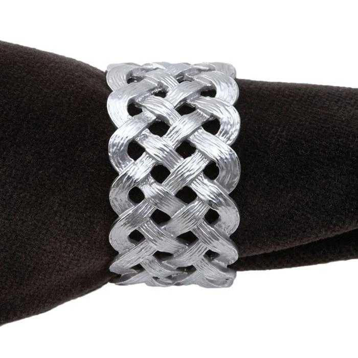 L'Objet Matte Braid Napkin Jewel Rings, Set of 4 1