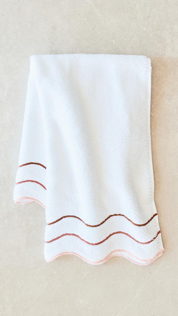 Kassatex Shopbop x Scalloped Hand Towel Set of 2