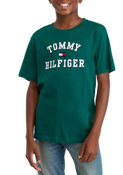 Tommy Hilfiger Hilfiger Boys 8 20 Varsity Logo Graphic T Shirt 1