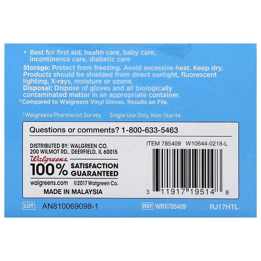 Walgreens Nitrile Exam Gloves Large 2