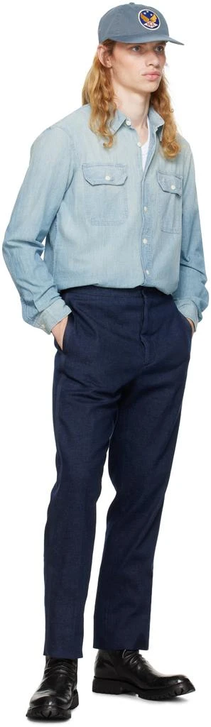 RRL Blue Chambray Work Shirt 4